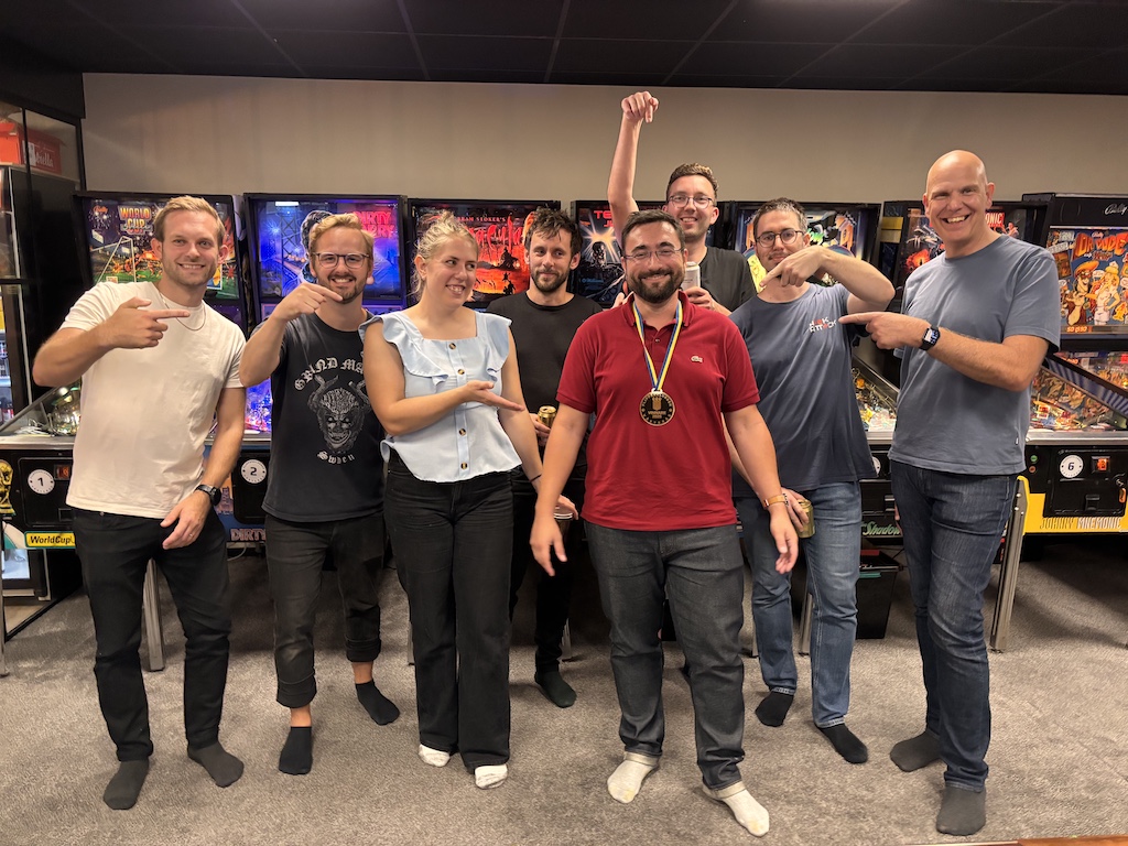 Ekobot bytte högteknologi mot retroflipperspel för en kväll